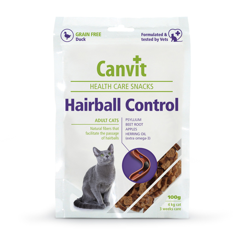 Canvit Hairball Control Health Care Snacks - Kliknutím zobrazíte detail obrázku.